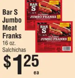 Smart & Final Bar S Jumbo Meat Franks offer