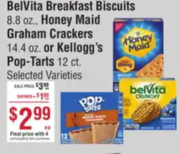 Smart & Final BelVita Breakfast Biscuits, Honey Maid Graham Crackers or Kellogg's Pop-Tarts offer