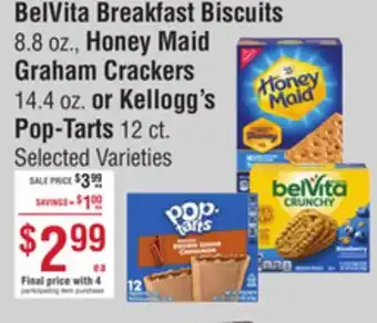 Smart & Final BelVita Breakfast Biscuits, Honey Maid Graham Crackers or Kellogg's Pop-Tarts offer
