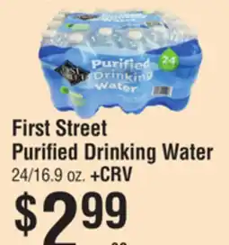 Smart & Final First Street Purified Drinking Water offer