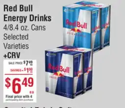 Smart & Final Red Bull Energy Drinks offer