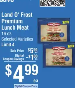 Smart & Final Land O'Frost Premium Lunch Meat offer