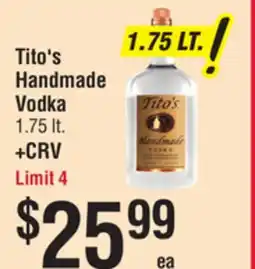Smart & Final Tito's Handmade Vodka offer