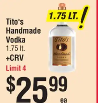 Smart & Final Tito's Handmade Vodka offer