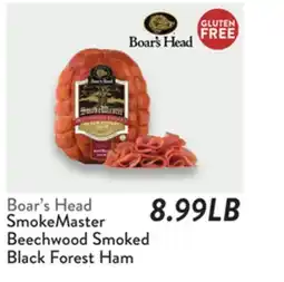 Fresh Thyme Boar's Head SmokeMaster Beechwood Smoked Black Forest Ham offer