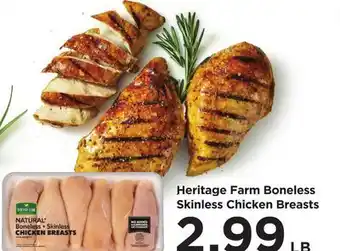 Food 4 Less Heritage Farm Boneless Skinless Chicken Breasts offer