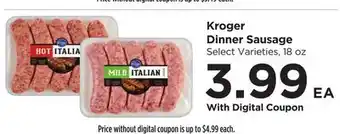 Food 4 Less Kroger Dinner Sausage offer