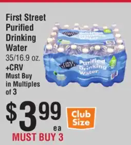 Smart & Final First Street Purified Drinking Water offer
