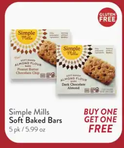 Fresh Thyme Simple Mills Soft Baked Bars offer