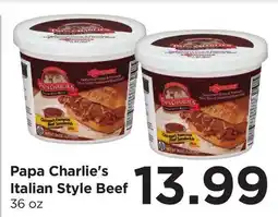 Food 4 Less Papa Charlie's Italian Style Beef offer