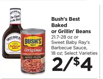 Food 4 Less Bush's Best Baked or Grillin' Beans offer