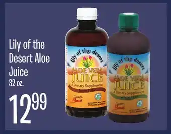 Jewel-Osco Lily of the Desert Aloe Juice offer
