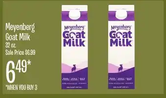 Jewel-Osco Meyenberg Goat Milk offer
