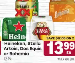 Tony’s Fresh Market Heineken, Stella Artois, Dos Equis Artois, Dos Equis or Bohemia offer