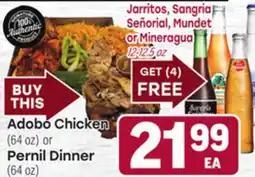Tony’s Fresh Market Adobo Chicken (64 oz) or Pernil Dinner (64 oz) offer