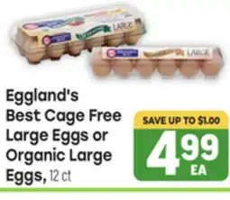 Tony’s Fresh Market Eggland's Best Cage Free Large Eggs or Organic Large Eggs offer