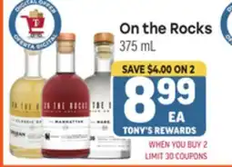 Tony’s Fresh Market On the Rocks offer