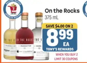 Tony’s Fresh Market On the Rocks offer