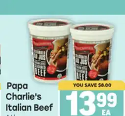 Tony’s Fresh Market Papa Charlie's Italian Beef offer