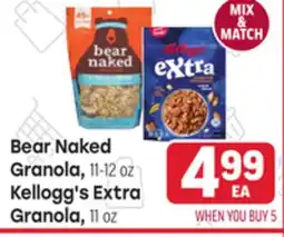 Tony’s Fresh Market Bear Naked Granola, 11-12 oz, Kellogg's Extra Granola, 11 oz offer