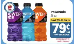 Tony’s Fresh Market Powerade offer