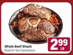 Tony’s Fresh Market Whole Beef Shank offer