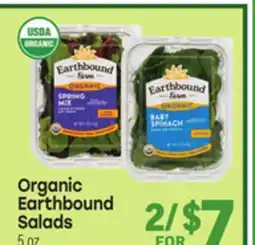Tony’s Fresh Market Organic Earthbound Salads offer