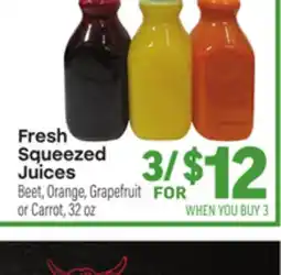 Tony’s Fresh Market Fresh Squeezed Juices offer