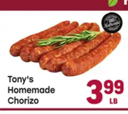 Tony’s Fresh Market Tony's Homemade Chorizo offer