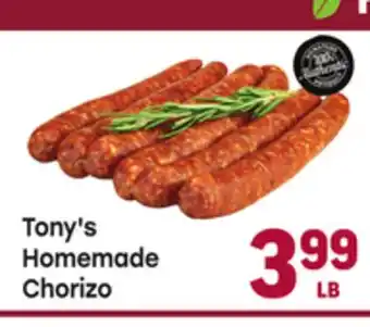 Tony’s Fresh Market Tony's Homemade Chorizo offer