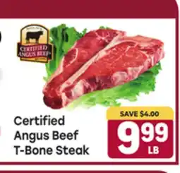Tony’s Fresh Market Certified Angus Beef T-Bone Steak offer