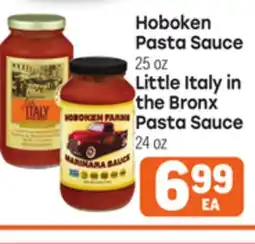 Tony’s Fresh Market Hoboken Pasta Sauce 25 oz, Little Italy in the Bronx Pasta Sauce 24 oz offer