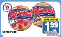 Tony’s Fresh Market Roma Pizza offer
