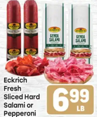 Tony’s Fresh Market Eckrich Fresh Sliced Hard Salami or Pepperoni offer