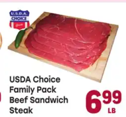 Tony’s Fresh Market USDA Choice Family Pack Beef Sandwich Steak offer