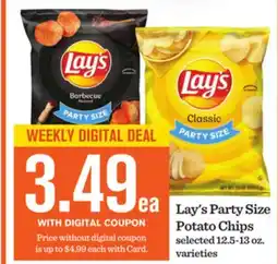 Mariano's Lay's Party Size Potato Chips offer