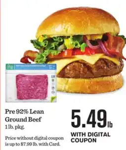 Mariano's Pre 92% Lean Ground Beef offer