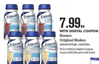Mariano's Ensure Original Shakes offer