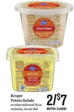 Mariano's Kroger Potato Salads offer