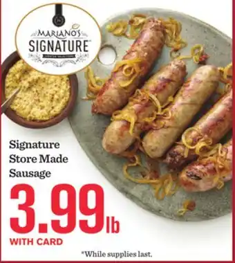 Mariano's Signature Store Made Sausage offer