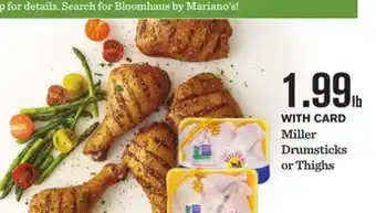 Mariano's Miller Drumsticks or Thighs offer