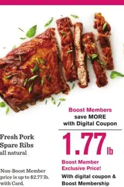 Mariano's Fresh Pork Spare Ribs offer