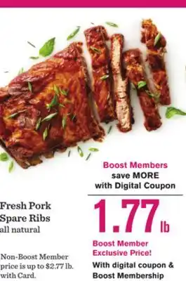 Mariano's Fresh Pork Spare Ribs offer