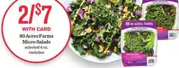 Mariano's 80 Acres Farms Micro Salads offer