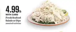 Mariano's Fresh Seafood Salads or Dips offer