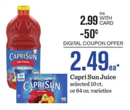 Mariano's Capri Sun Juice offer
