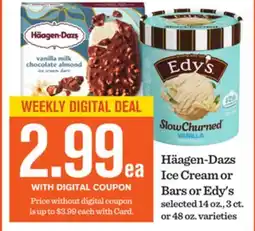 Mariano's Häagen-Dazs Ice Cream or Bars or Edy's offer