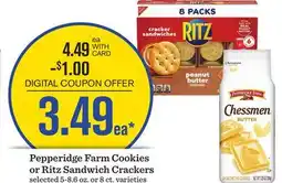 Mariano's Pepperidge Farm Cookies or Ritz Sandwich Crackers offer