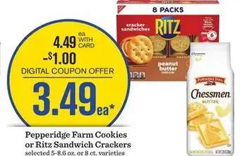 Mariano's Pepperidge Farm Cookies or Ritz Sandwich Crackers offer