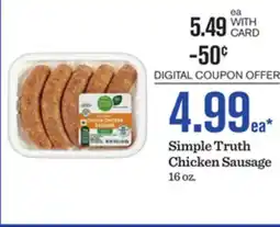 Mariano's Simple Truth Chicken Sausage offer